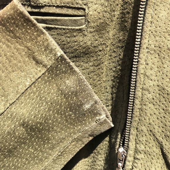 Vintage Rampage Green Leather Jacket - Picture 3 of 6